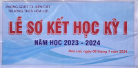 Lễ sơ kết Học Kỳ I - Năm học: 2023 - 2024