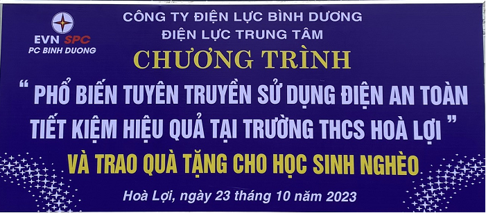 Tuyên truyền sử dụng điện an toàn, tiết kiệm, hiệu quả tại trường THCS Hòa Lợi